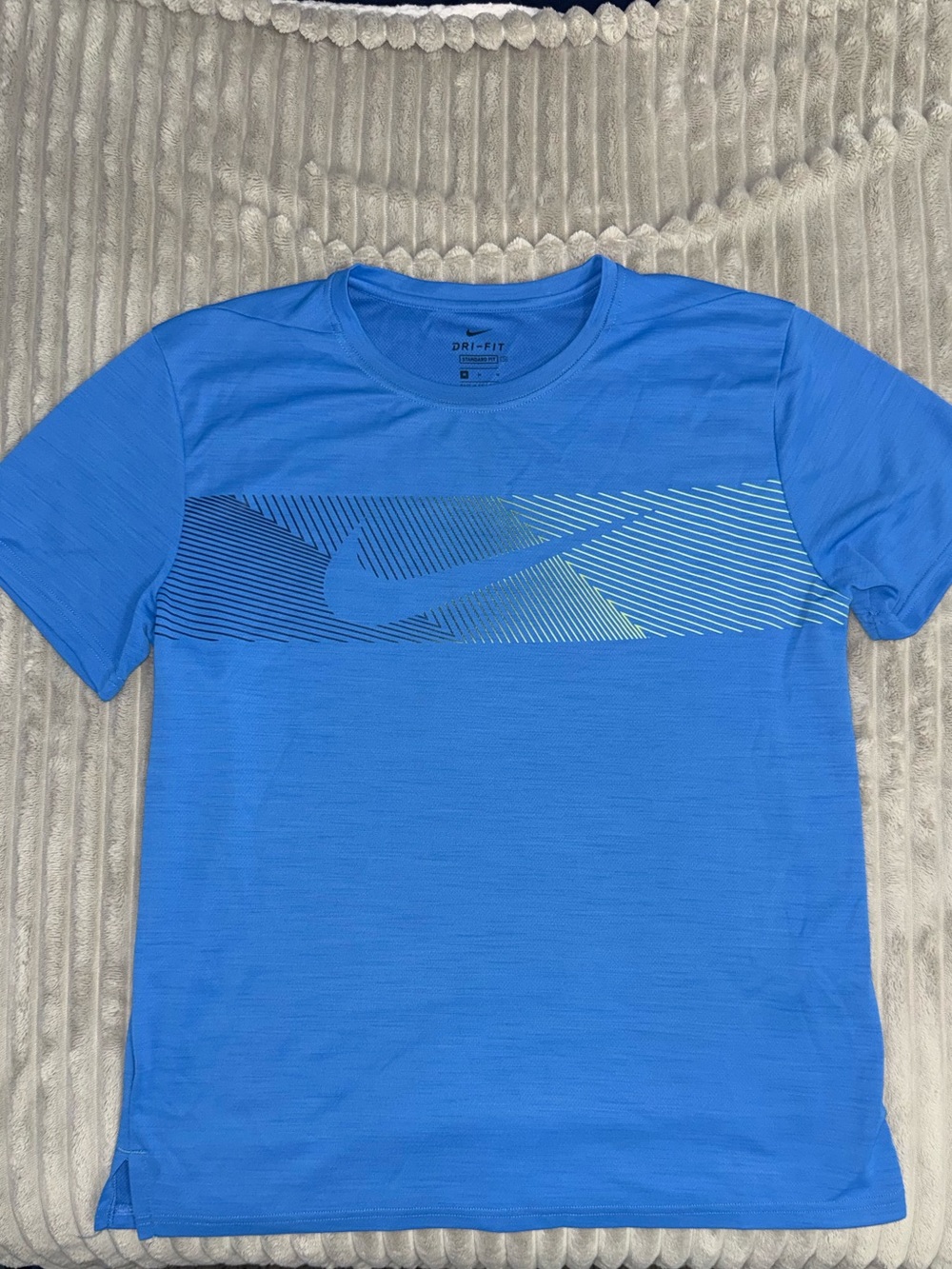 Nike Light Blue Dri-FIT Graphic Short Sleeve Tee